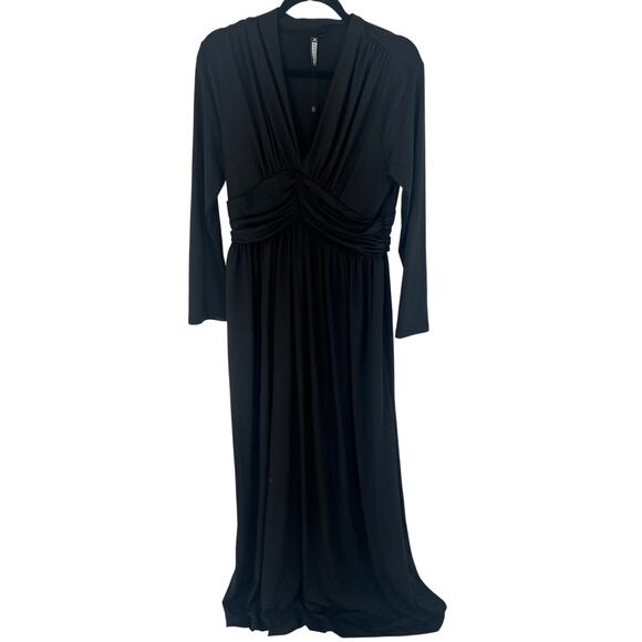 Koh Koh Dresses & Skirts - Kho Koh Black Long Sleeve Maxi Dress Formal Gown Size 4 NWT